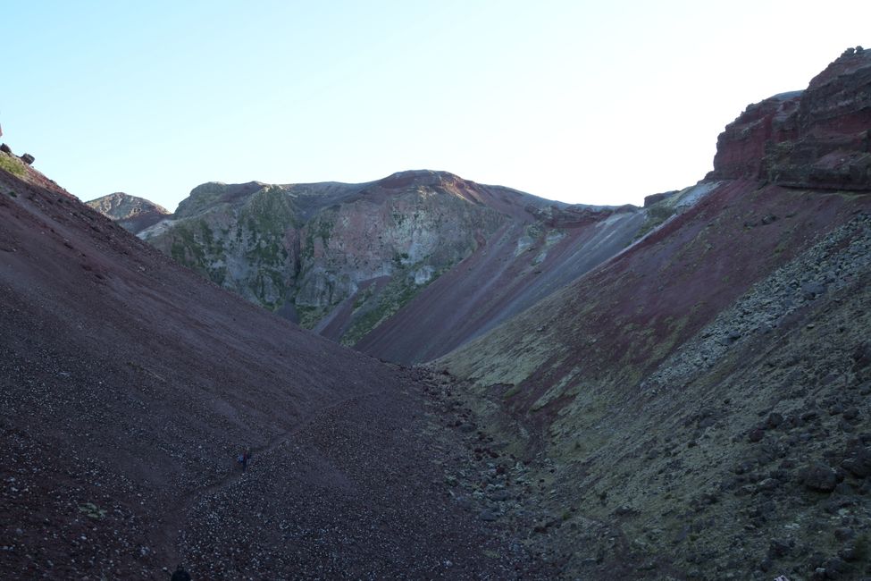 Mt.Tarawera - Weg in der Spalte