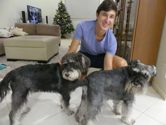 Andi with Hugo and Monti