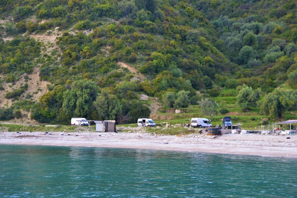 Wir waren natürlich nicht die einzigen Camper in Albanien.
