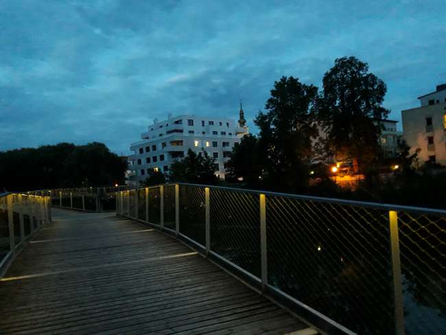 abendliches Panorama von der Seerosenbrücke
