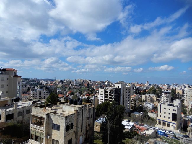 One last time, overlooking Ramallah