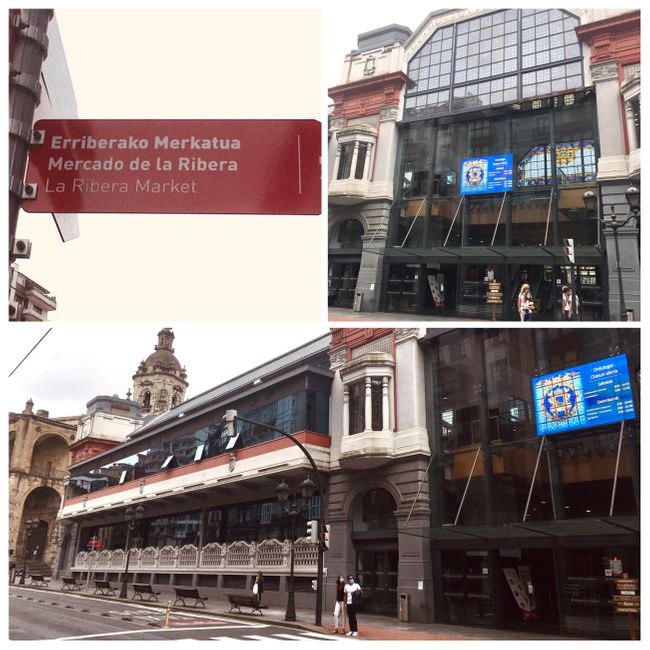 Markthalle mit Leckereien, war bis aus die Pintxosbars schon geschlossen