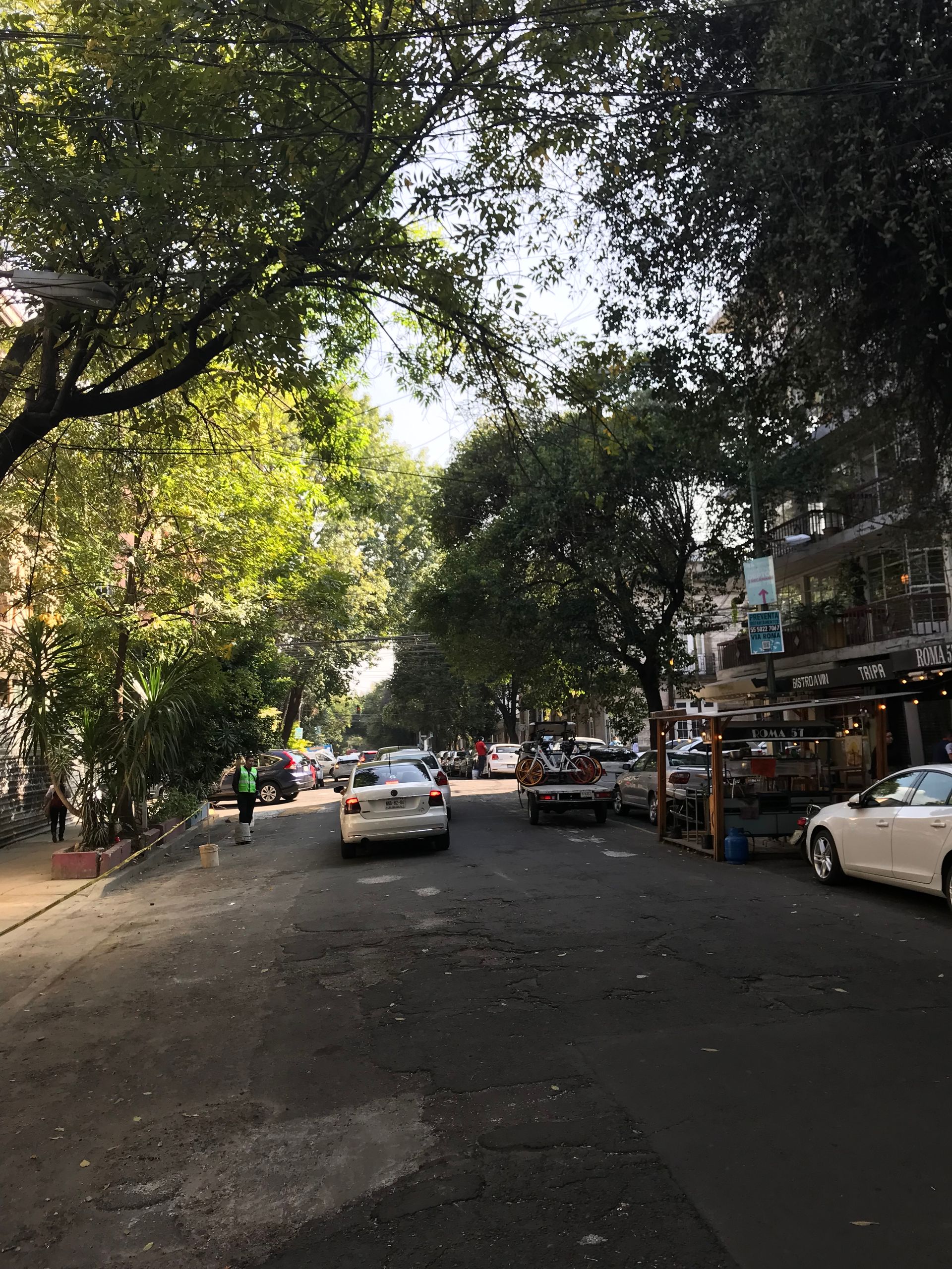 Eine Straße in Condesa