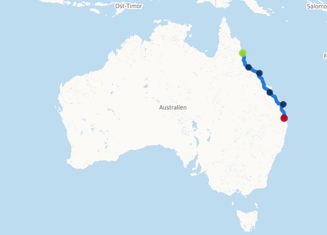 The planned route ✈️🚎🇦🇺