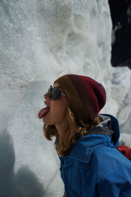 Gletscher-spazieren macht durstig.