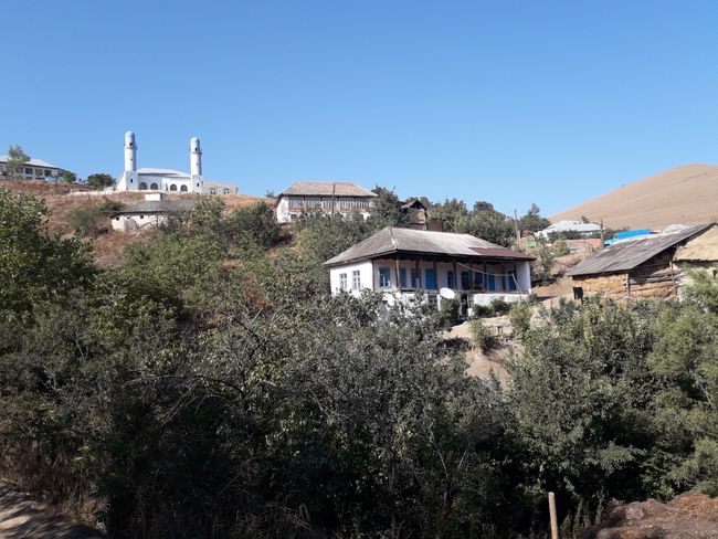 village with a mosque