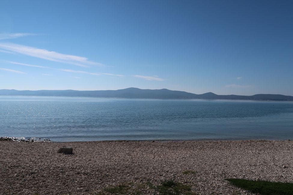 Beach near Zadar in the morning
