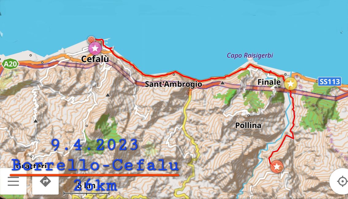 8. Tag: unsere kürzeste Etappe nach Cefalu 