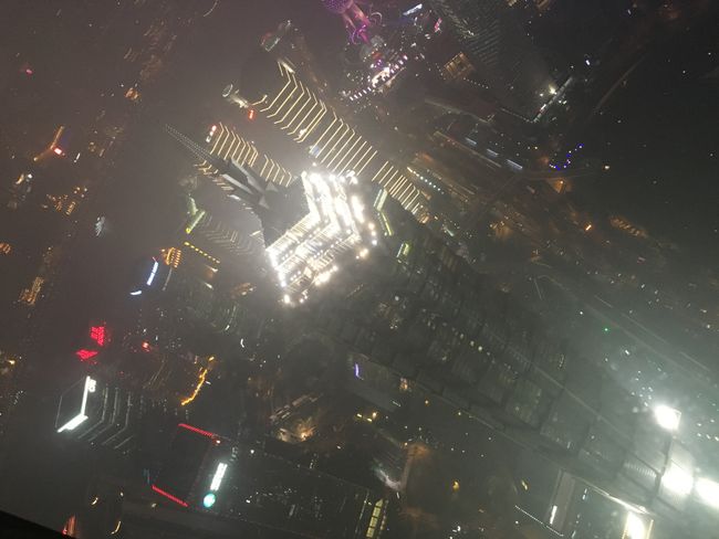 Blick aus dem 100. Stockwerk des World Financial Centers, Shanghai