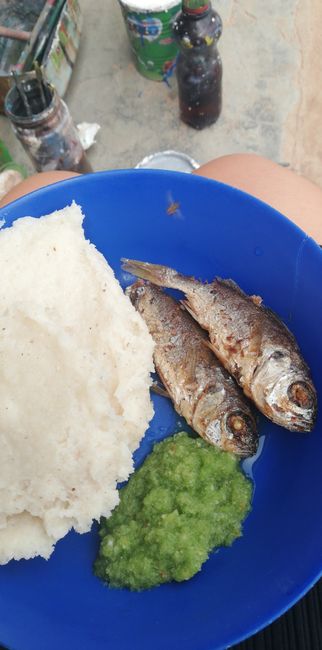 Banku mit Fisch