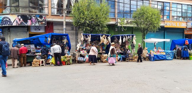 einer der Hexenmarkt-Stände in La Paz