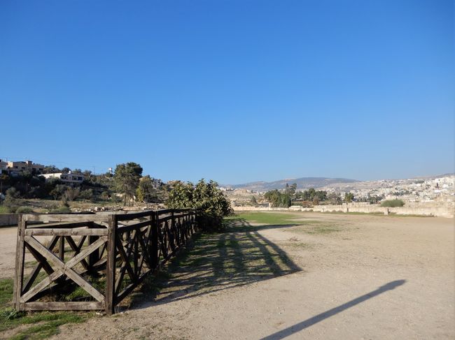 La pista de carreras de caballos...