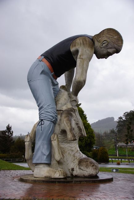 Shearing Statue in Te Kuiti