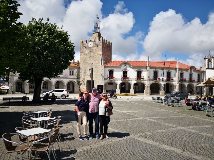 Center with a big square in Caminha 