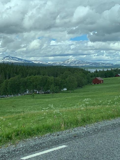 Aussicht auf der Überfahrt nach Norwegen