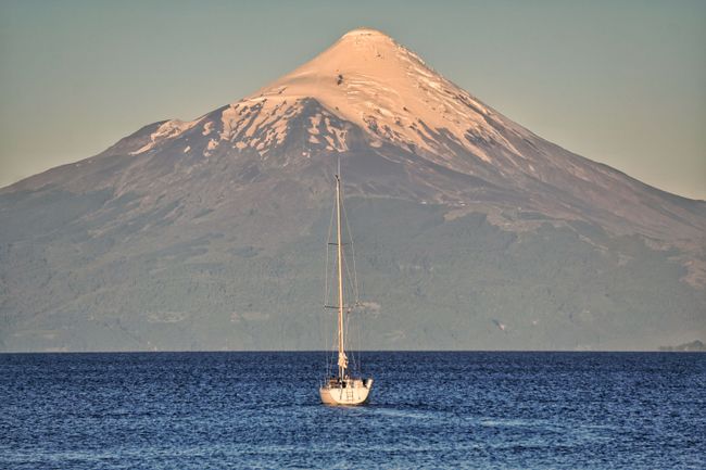 Vulkan Osorno im Sonnenuntergang