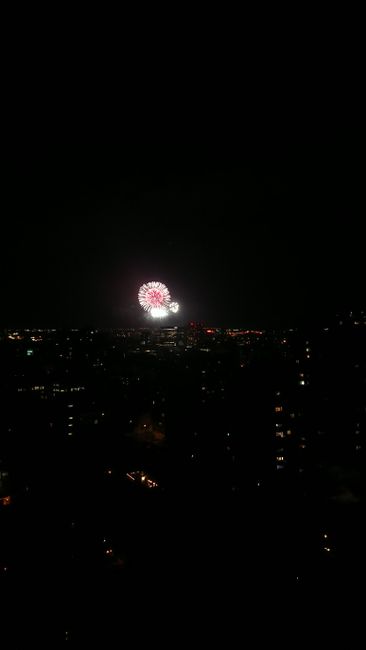 Fireworks over Montreal