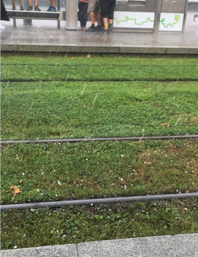 Achso hier das schlechte Wetter... Hagel, Gewitter das volle Programm.... leider als Foto nicht so spektakulär