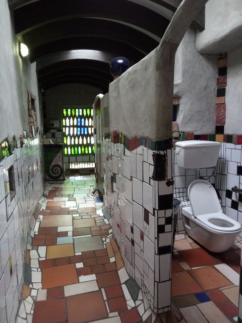 Hundertwasser toilet from the inside