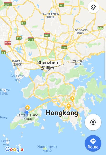 Homeward journey to 'Monnem' via Hong Kong & Frankfurt (Nov. 2/3, 2018)