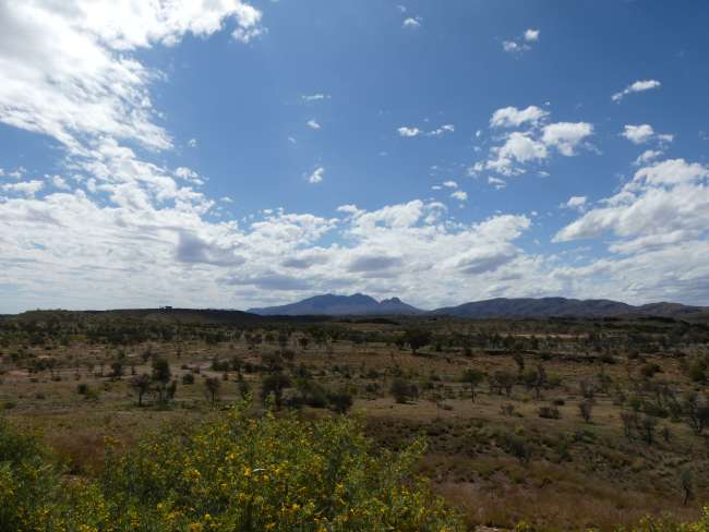 View over the landscape in the West MacDonnell National Park