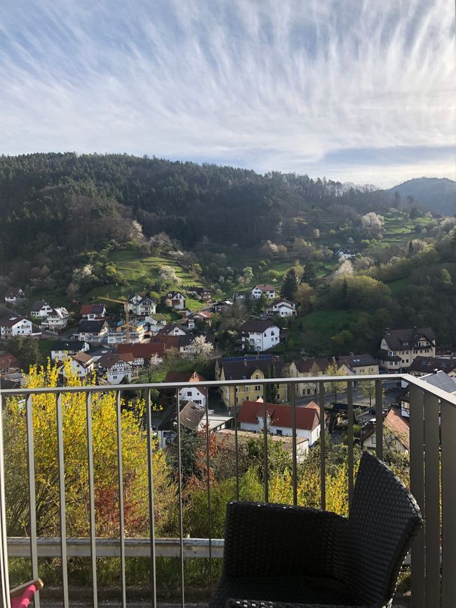 Blick vom Balkon BERGFRIEDEL