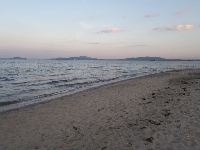 twilight on the beach