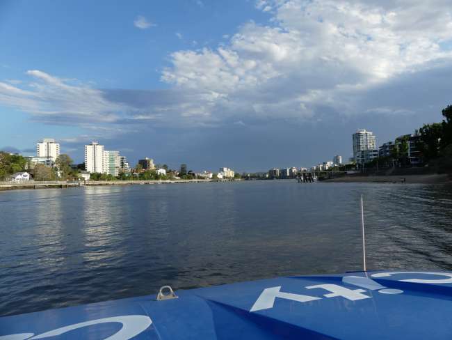 Boat ride on the Brisbane River in the City Cat