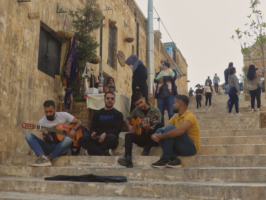 Kurdische Straßenmusiker.