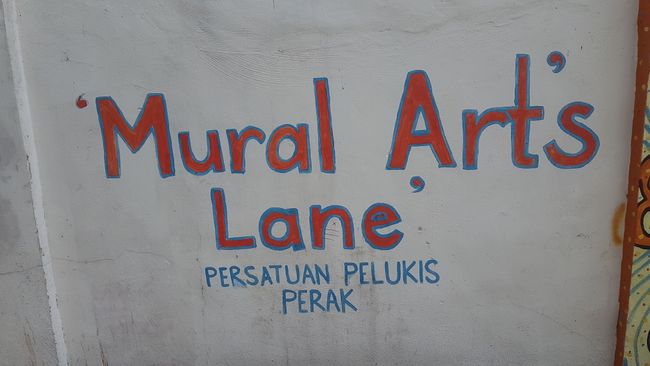 Und die vorigen Bilder zählen zu dieser Mural Art Lane, Straße der Wandkünste. 