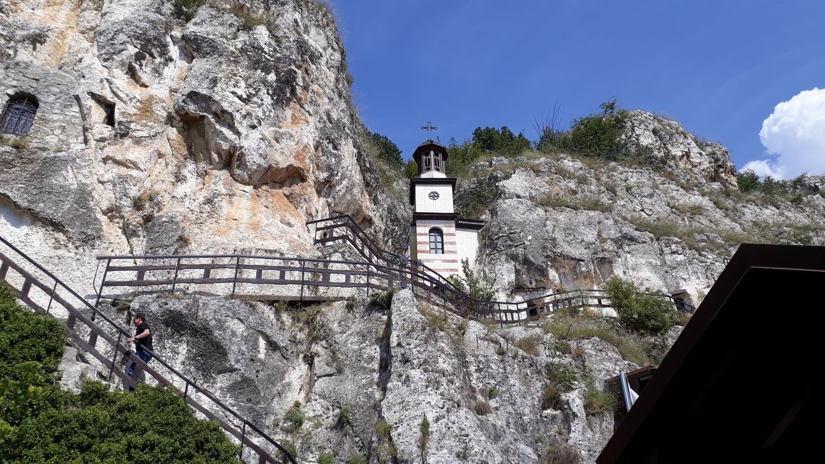 The rock monastery.