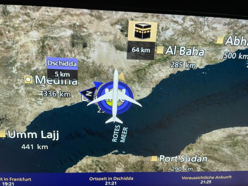Flight to Jeddah