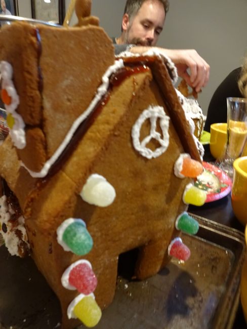 Thanksgiving and gingerbread houses