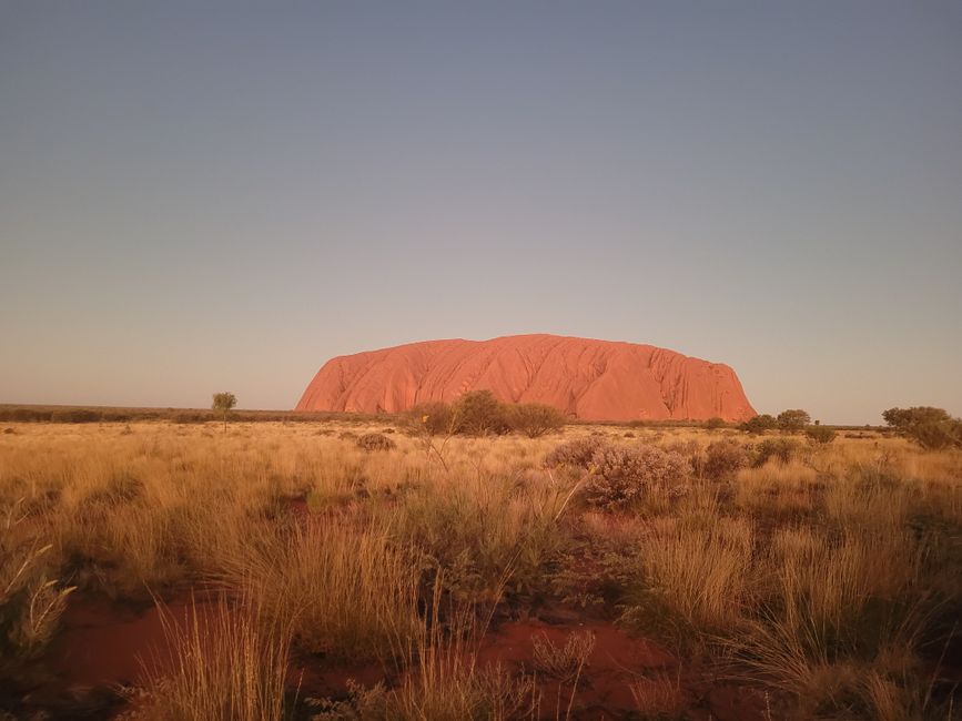 Uluru at sunset