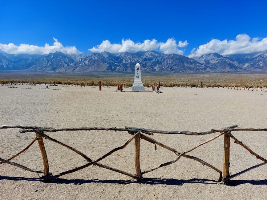 Monument at Manzanar War Relocation Center