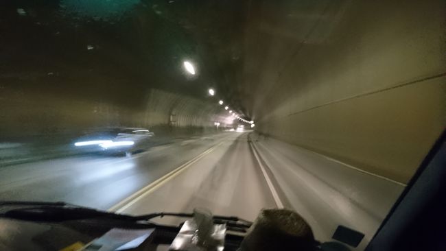 Einer von 2 sehr langen Unterwassertunneln