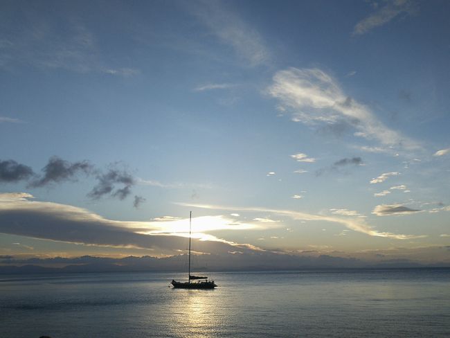 Puesta de sol en las Islas Whitsunday 