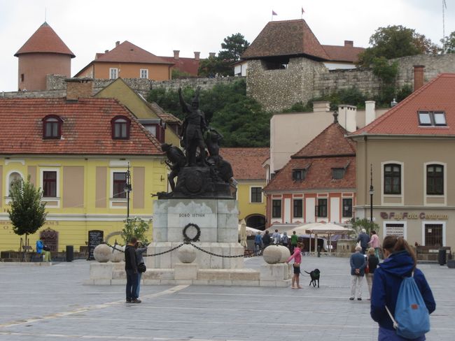 Eger - das Denkmal für Istvan Dobo (der Anführer der Ungarn 1552)