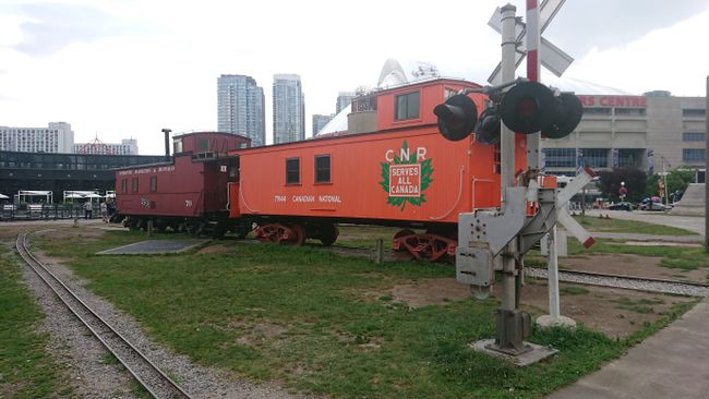 Wagon at the train museum in Toronto