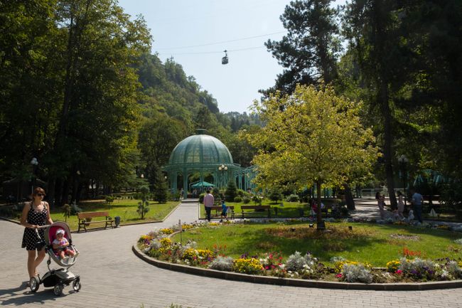 The Ekaterinenquelle in the spa park of Borjomi.