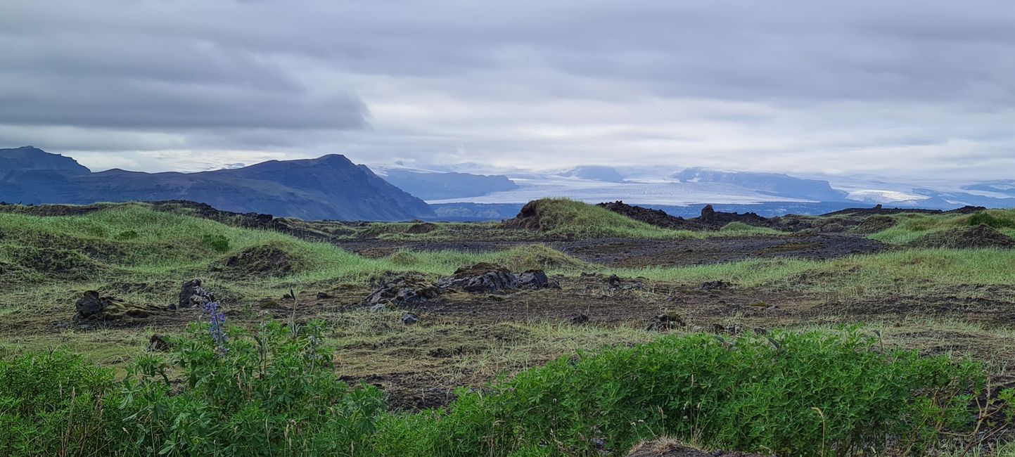冰岛南部的风景。