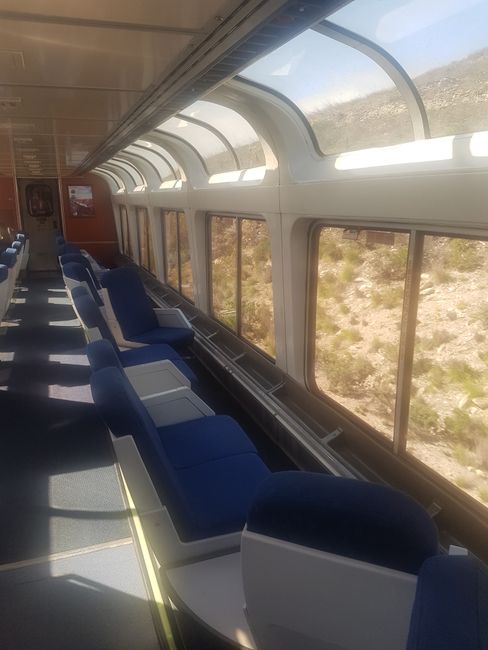The train journey with the Coast Starlight