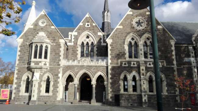 Eins der älteren Gebäude in Christchurch