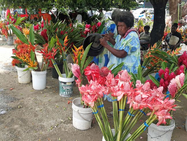 Once a week, you can also stock up on fresh exotic flowers there.
