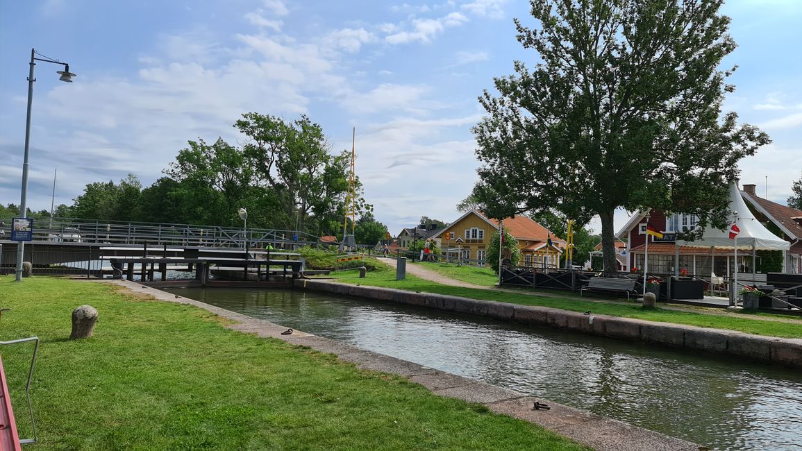 Göta Kanal, Schleuse in Sjötorp 