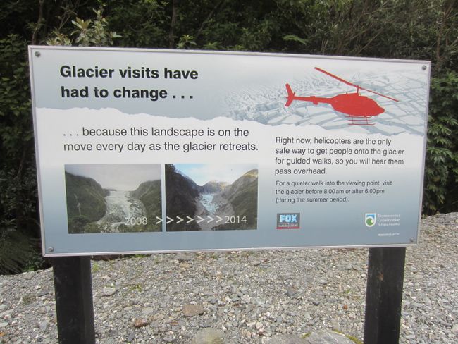 In the middle of nowhere: Fox Glacier  oder Kiwis und Glühwürmchen