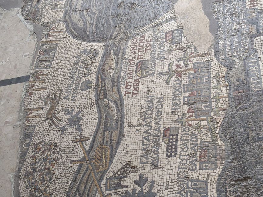 The mosaic of Madaba