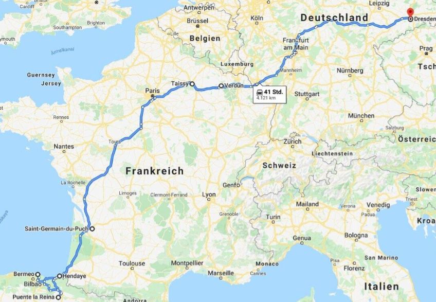 Unsere Route