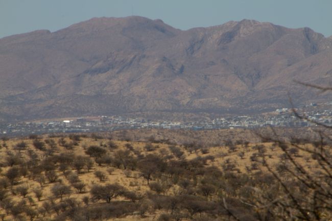 Windhoek aus einiger Entfernung       Foto von Pia Engelhardt