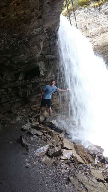Johnston Canyon waterfalls 